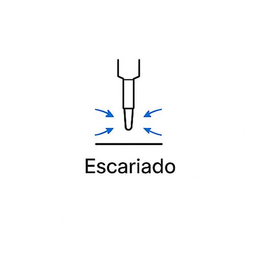 icono escariado en torno diagrama de escariado en torno