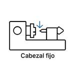 icono de cabezal fijo de torno diagrama de un torno señalando el cabezal fijo
