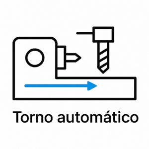 ícono de torno automático diagrama de torno automático