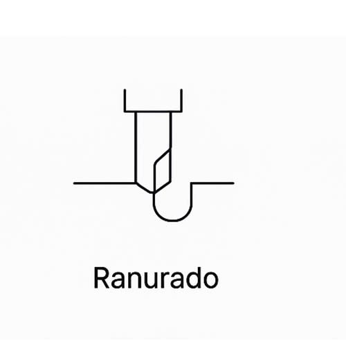 icono de ranurado en torno Diagrama de ranurado en torno