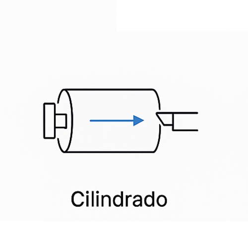 Cilindrado en torno ícono diagrama de cilindrado en torno