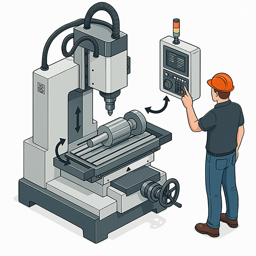 Maquina de fresa CNC Máquina fresadora CNC